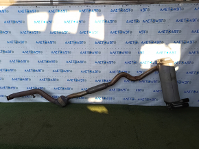 Exhaust pipe, middle section, BMW F30 17-18 AWD B46 with barrel, with damper and catalytic converter, dented