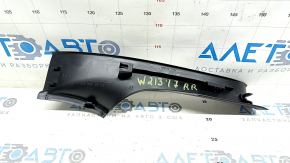 Rear right inner door sill trim for Mercedes W213 E 17-23, black, scratches