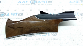 Left front panel trim for Mercedes W213 E 17-20 without projection, light wood, backlit, scratches