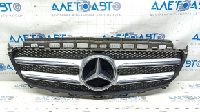 Mercedes W213 E 17-20 radiator grille without camera, AMG pack, with backlight, sand