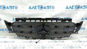 Mercedes W213 E 17-20 radiator grille without camera, AMG pack, with backlight, sand
