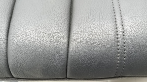 Left rear seat backrest for Audi A4 B9 17-19, black leather, scratches