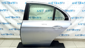 Rear left door assembly for Mercedes W213 E 17-23 silver 988, keyless, with a bumper