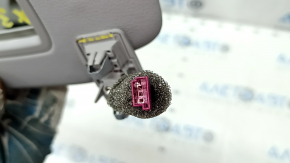 Left sun visor BMW X3 F25 11-17 gray, without hook, crack in the plug mount