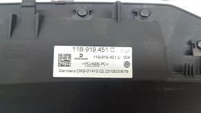 Upper front panel trim Volkswagen ID.4 23-25 black under the windshield with backlight