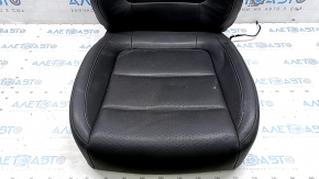 Driver's seat upholstery for VW Tiguan 09-17, black leather, heated, ready to clean