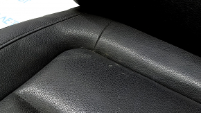 Driver's seat upholstery for VW Tiguan 09-17, black leather, heated, ready to clean