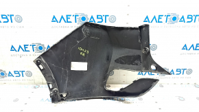 The bare right rear bumper of a Volkswagen ID.4 23-25 with parking sensors. Black LC9X, minor scratches.