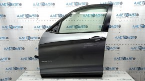 Front left door assembly BMW X3 F25 11-17 graphite A52, with Xdrive 28i emblem, bumper