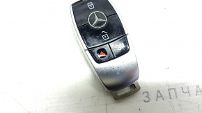 Smart Mercedes W213 E 17-23 key, 4 buttons, keyless, worn, bumps