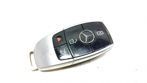 Smart Mercedes W213 E 17-23 key, 4 buttons, keyless, worn, bumps