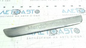 Front left outer door sill trim for Mercedes W213 E 300/350 17-23 chrome, scratches, dents
