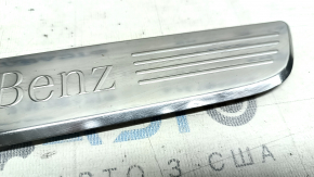 Front left outer door sill trim for Mercedes W213 E 300/350 17-23 chrome, scratches, dents