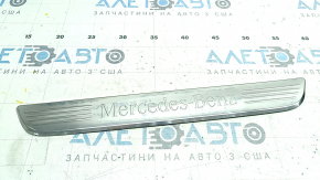 Front right outer door sill trim for Mercedes W213 E 300/350 17-23 chrome, scratches, dents, broken guide