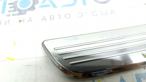 Rear left outer door sill trim for Mercedes W213 E 300/350 17-23 chrome, scratches