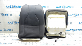 Volkswagen ID.4 23-25 passenger seat upholstery, black and gray leather with perforation, heated
