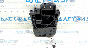 Mercedes W213 E 17-20 center console pocket with cup holders, glossy black, backlit, scratches
