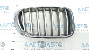 Right radiator grill BMW X3 F25 15-17 nostril, chrome, sand, scratches