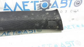 Upper right front pillar trim for Audi Q3 8U 15-18, black, dry-cleanable