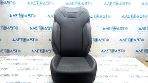 Driver's seat upholstery for Volkswagen ID.4 23-25, black and gray leather with perforation, heated