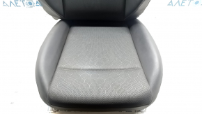 Driver's seat upholstery for Volkswagen ID.4 23-25, black and gray leather with perforation, heated