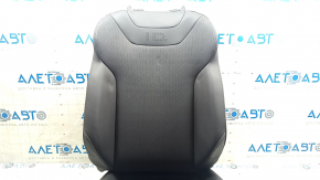 Driver's seat upholstery for Volkswagen ID.4 23-25, black and gray leather with perforation, heated