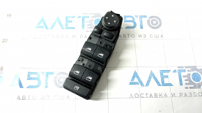 Front left window lift control for BMW X3 F25 11-17 with automatic folding, black