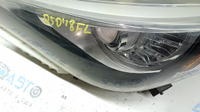 Left front headlight assembly for Infiniti Q50 18-20 without AFS with lower mount, LED, sand