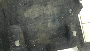 Rear floor covering for BMW X3 F25 11-17, black, needs cleaning, torn foam