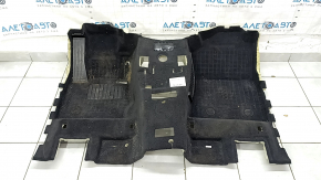 Front floor covering BMW X3 F25 11-17 black, needs cleaning, torn foam