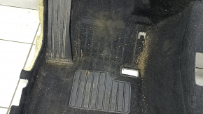 Front floor covering BMW X3 F25 11-17 black, needs cleaning, torn foam