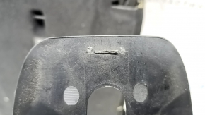 The back of the rear row of seats, row 2, right, BMW X3 F25 11-17, black leather, the fastening of the lock cover is broken, scratches on the cover
