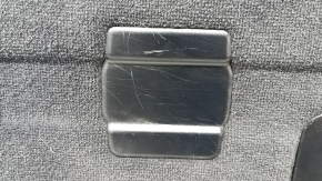 The back of the rear row of seats, row 2, right, BMW X3 F25 11-17, black leather, the fastening of the lock cover is broken, scratches on the cover