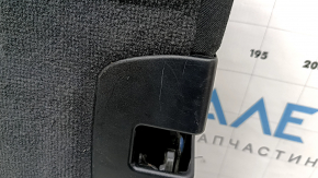 The back of the rear row of seats, row 2, right, BMW X3 F25 11-17, black leather, the fastening of the lock cover is broken, scratches on the cover