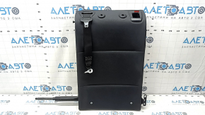 Rear seat backrest, 2nd row, left, BMW X3 F25 11-17, black leather, with seat belt, broken lock cover mount, scratches on the cover