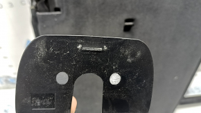 Rear seat backrest, 2nd row, left, BMW X3 F25 11-17, black leather, with seat belt, broken lock cover mount, scratches on the cover
