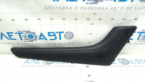 Center console trim side right Infiniti Q50 18-24 upper, leather black