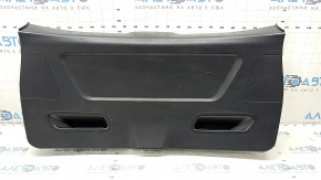BMW X3 F25 11-17 black lower trunk lid trim for electric door, with plugs, scratches, broken mount