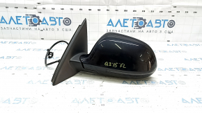 Left side mirror assembly for Audi Q3 8U 15-18, 6+2 pins, turn signal, heated, black