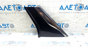 Right rear fender trim for Chevrolet Bolt 17-21, gloss black, chrome molding, broken fasteners