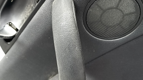 Rear left door panel assembly for BMW X3 F25 11-17, black leather without curtain, black armrest and code insert, Anthracite molding, scratches, nicks, needs cleaning