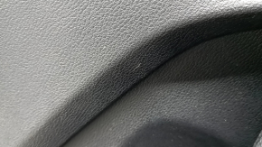 Rear left door panel assembly for BMW X3 F25 11-17, black leather without curtain, black armrest and code insert, Anthracite molding, scratches, nicks, needs cleaning