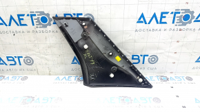 Left rear fender trim for Chevrolet Bolt 17-21, gloss black, chrome molding, broken fasteners