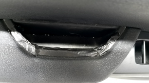 Front left door panel assembly BMW X3 F25 11-17 black leather, armrest and code insert black, Anthracite molding, scratches, broken handle