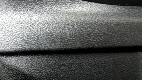 Front left door panel assembly BMW X3 F25 11-17 black leather, armrest and code insert black, Anthracite molding, scratches, broken handle