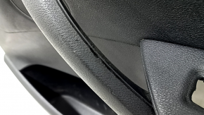 Front right door panel trim, complete BMW X3 F25 11-17, black leather, black armrest and code insert, Anthracite molding, scratches, broken handle