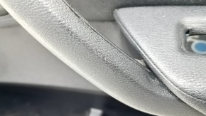 Front right door panel trim, complete BMW X3 F25 11-17, black leather, black armrest and code insert, Anthracite molding, scratches, broken handle
