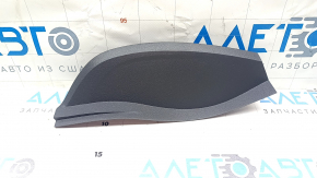 Left side dashboard trim for Chevrolet Bolt 17-18, dark gray, broken mount