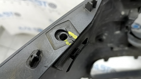 Bare front bumper BMW X3 F25 15-17 without park assist under LED fog lights, graphite, broken fasteners, scratches