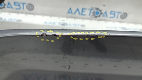 Bare front bumper BMW X3 F25 15-17 without park assist under LED fog lights, graphite, broken fasteners, scratches